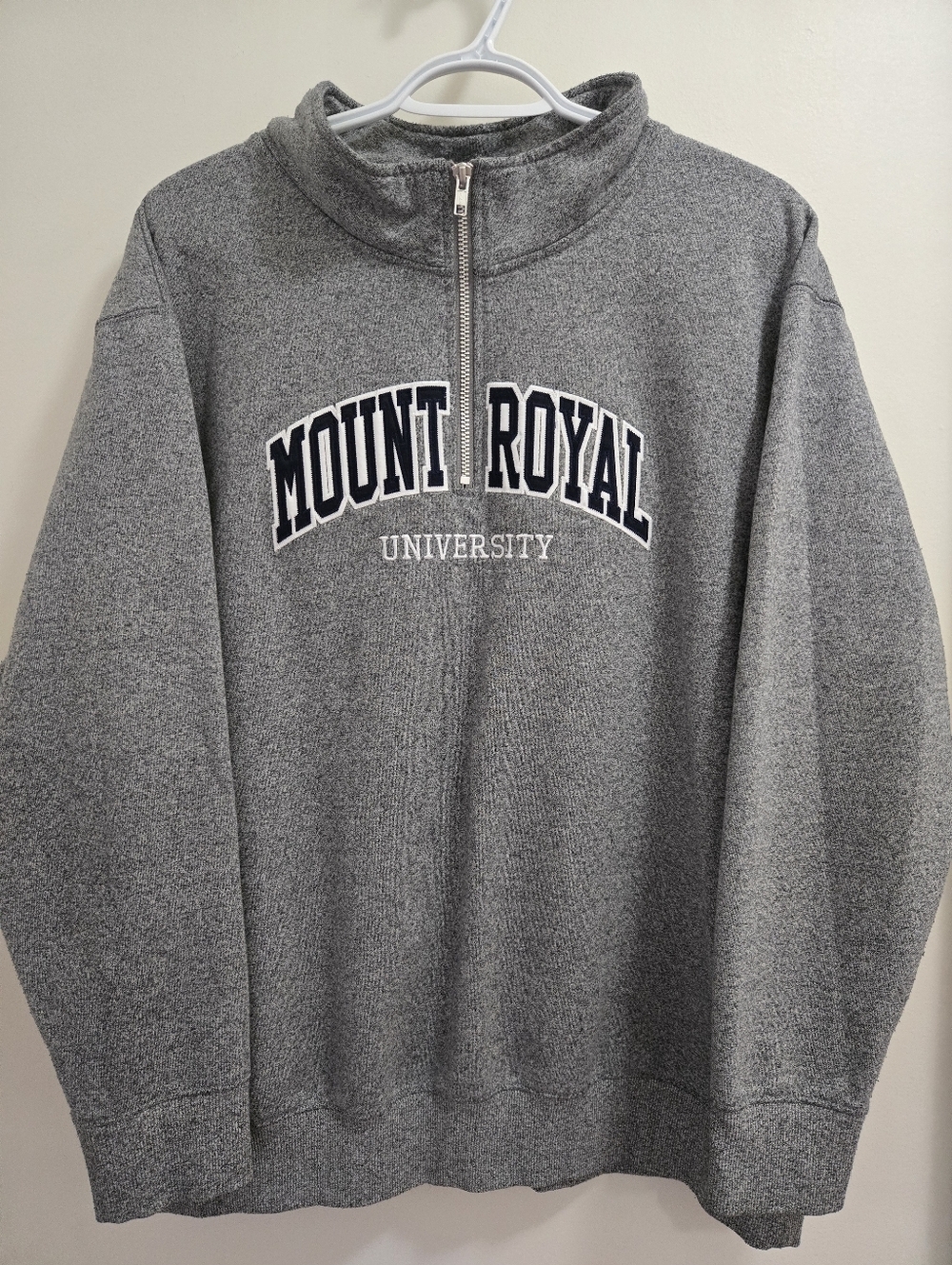 Mount Royal University Half-Zip Sweatshirt- (XL)